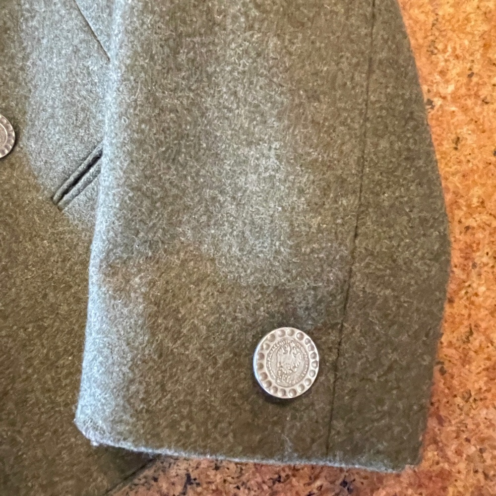 Vintage Erzherzog Johann Loden Green Wool Embroidered Blazer Size 38 (Small) - Picture 14 of 16
